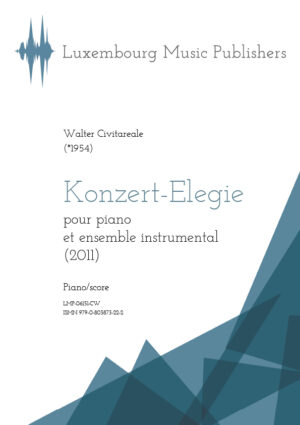 Konzert-Elegie pour piano et ensemble instrumental, score
