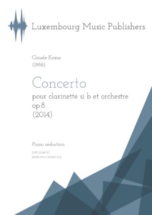 Concerto pour clarinette si b et orchestre op.8, piano reduction