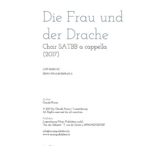 Die Frau und der Drache für Chor SATB (div.) a cappella