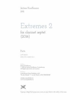 Extremes 2,  for clarinet septet parts