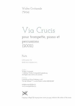 Via Crucis pour trompette, piano et percussions, parts