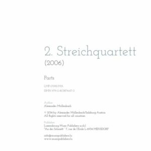2. Streichquartett, parts