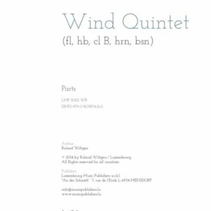 Wind Quintet (fl, hb, cl B, hrn, bsn), parts