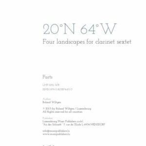 20°N 64°W   Four landscapes for clarinet sextet, parts
