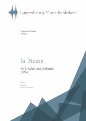 In Itinere for 2 violins and orchestra, score A3