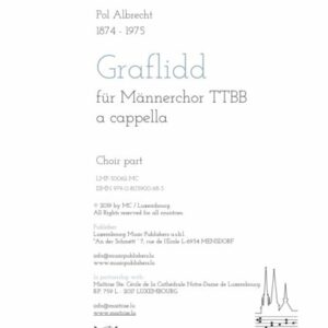 Graflidd, für Männerchor TTBB a cappella,  choir