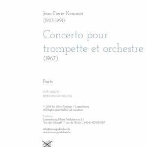 Concerto pour trompette et orchestre (1967), parts