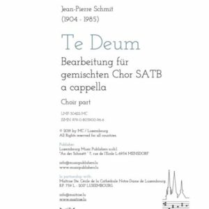 Te Deum,  Bearbeitung für gemischten Chor SATB, choir