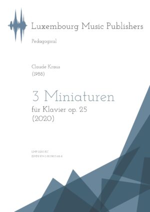 3 Miniaturen für Klavier op. 25